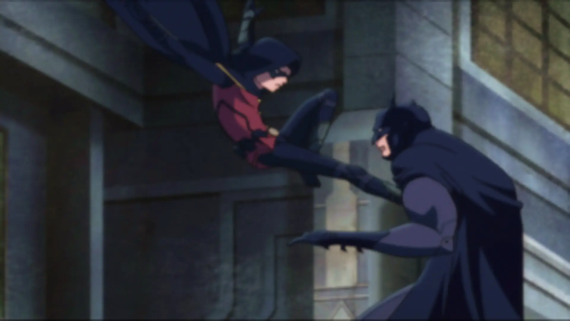 Batman y Robin enfrentados en Batman contra Robin (2015), película animada de DC y WB