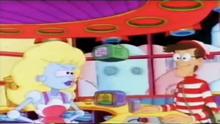 ¿Dónde está Wally? (1991), serie animada retro de aventuras visuales y mundos fantásticos