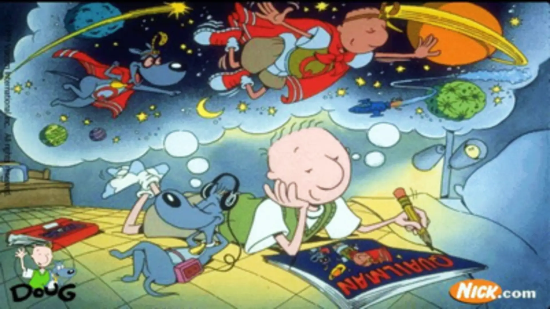 Doug (1991), serie animada pionera de Nickelodeon sobre adolescencia, imaginación y diario personal