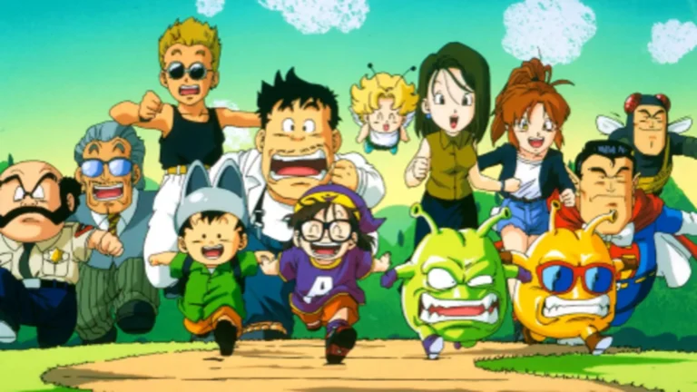 Imagen destacada de Dr. Slump (1997), serie anime retro con comedia absurda, androides y ciencia ficción