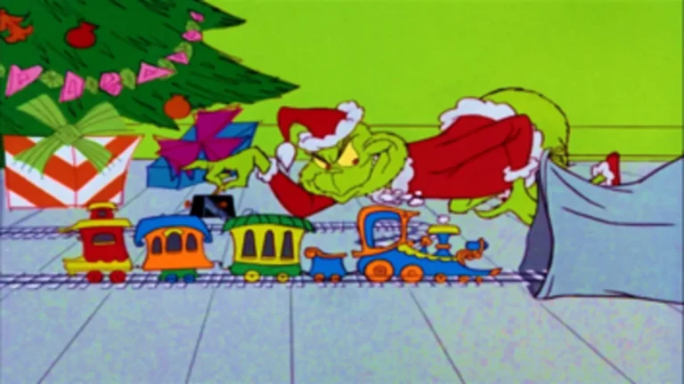 El Grinch (1966), película animada navideña clásica con estilo retro y espíritu festivo