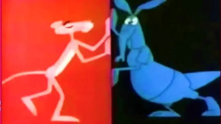 La Pantera Rosa y el Oso Hormiguero en la serie animada retro de 1969, íconos del humor visual clásico