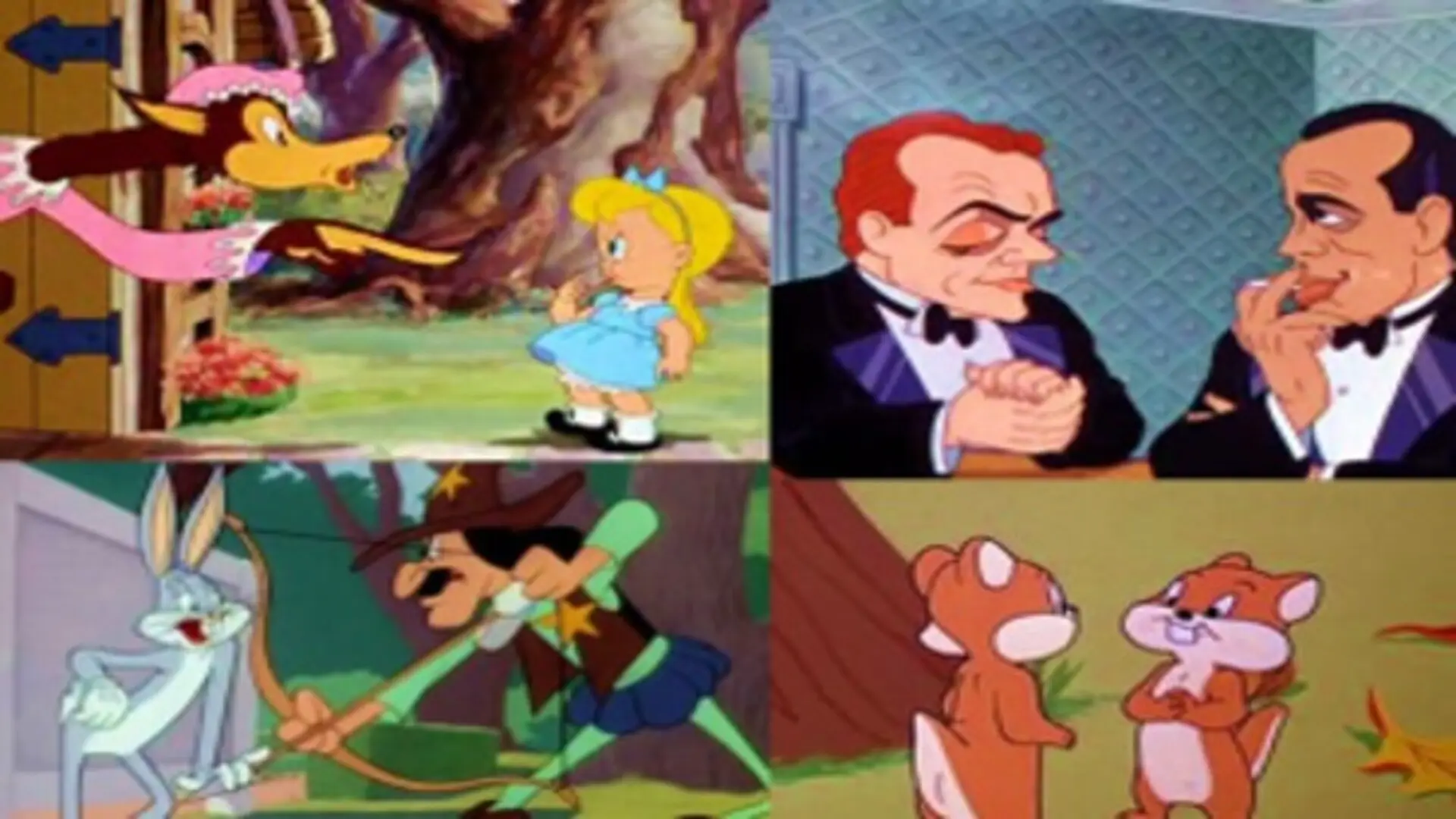 Fantasías animadas de ayer y hoy (1931), serie clásica de Warner Bros. con personajes icónicos como Bugs Bunny y Porky