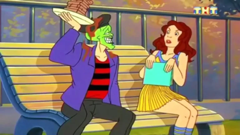 La Máscara: la serie animada (1995), caricatura de comedia y acción con estilo slapstick y estética noventera