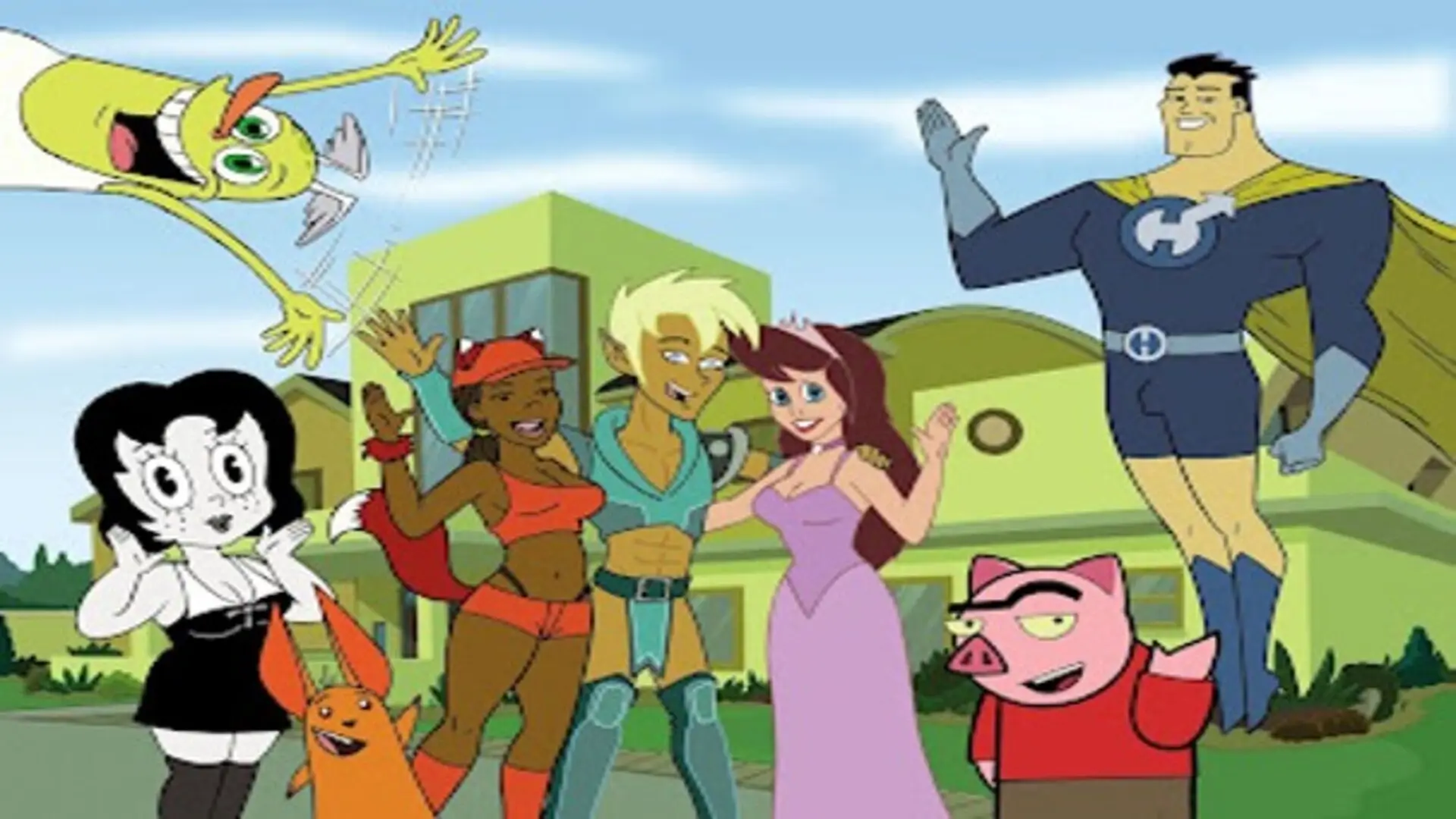 La casa de los dibujos (2004), serie animada para adultos con sátira, parodia y personajes irreverentes