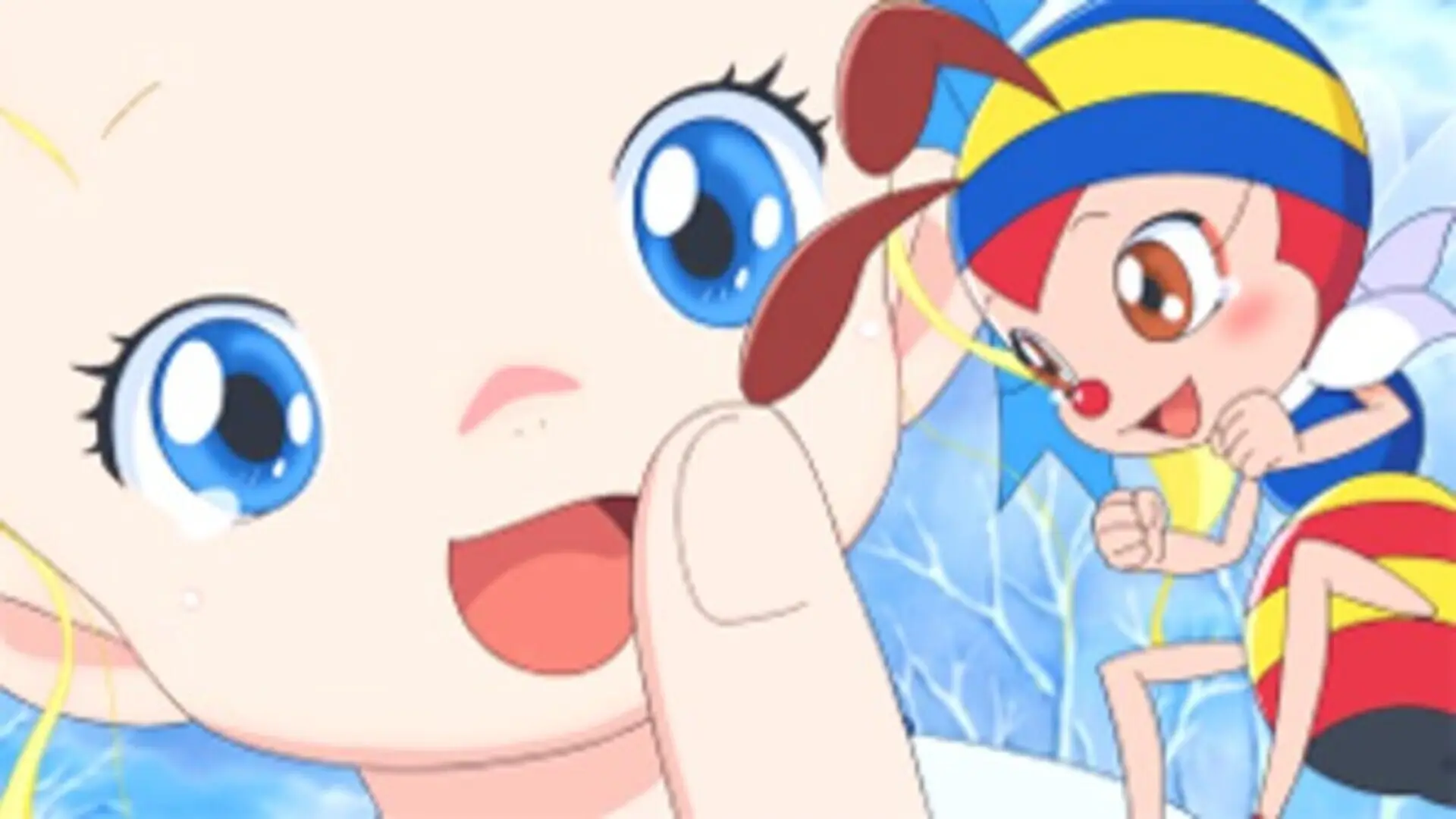 Fotograma de La gran aventura de la abeja Hutch (2010): Hutch volando sobre campos floridos en busca de su madre