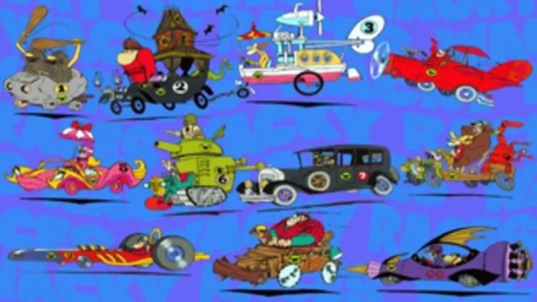 Los autos locos (1968), serie animada retro de comedia y carreras disparatadas de Hanna-Barbera
