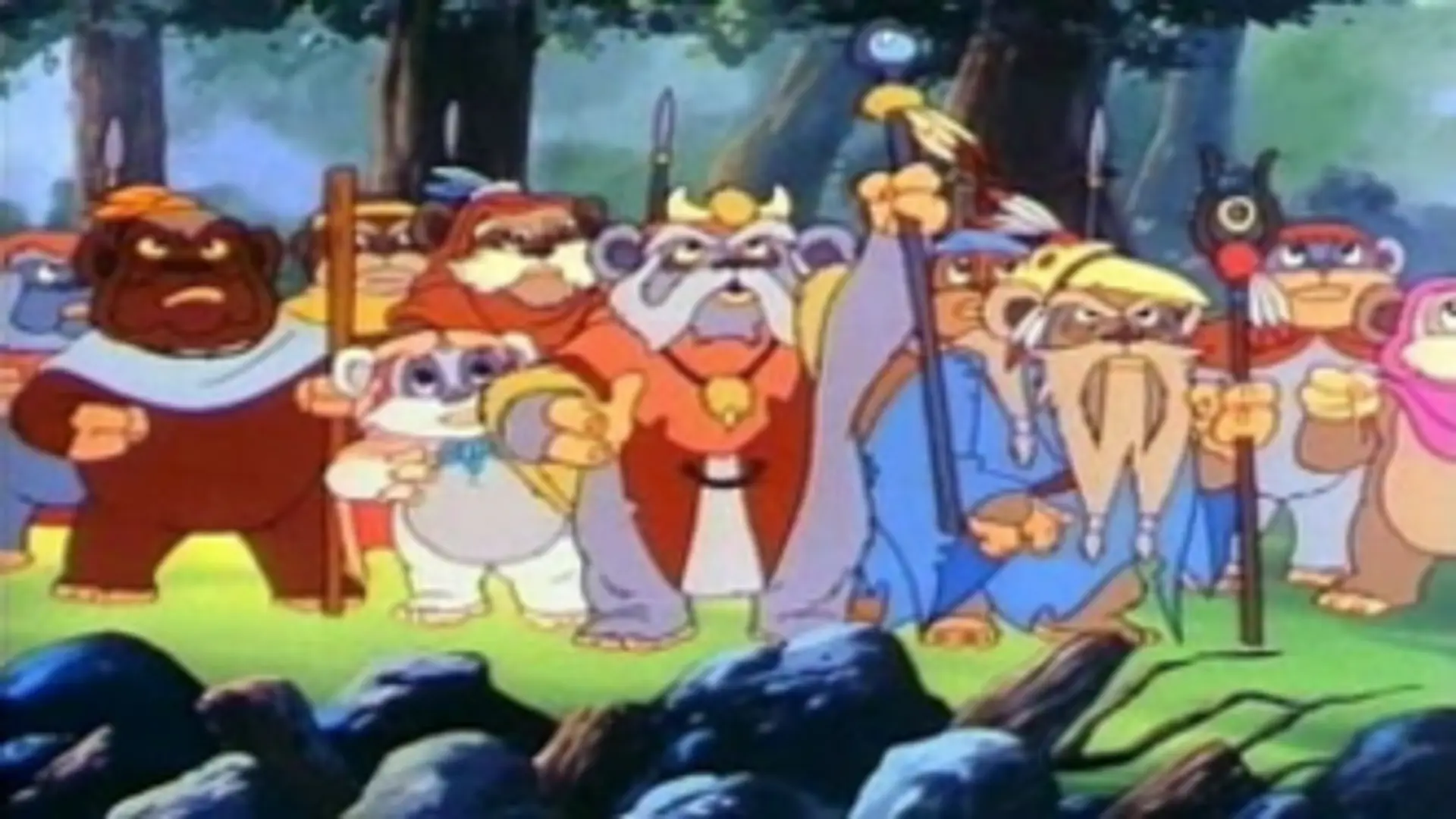 Star Wars: Ewoks (1985), serie animada retro de aventuras galácticas producida por Lucasfilm