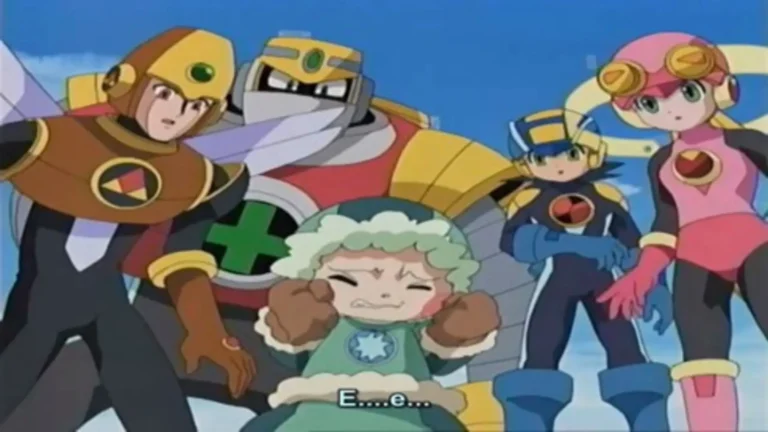Imagen destacada de MegaMan NT Warrior (2002), anime retro de acción digital y batallas en la red