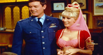 Mi bella genio (1965), serie de comedia fantástica con romance, magia y humor televisivo retro