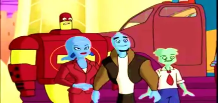 Ozzy & Drix (2002), serie animada retro de aventuras celulares con humor educativo y estilo visual vibrante