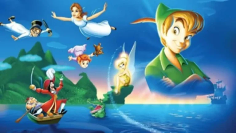 Peter Pan (1953) es una película animada de Disney que celebra la infancia, la aventura y la magia de Nunca Jamás