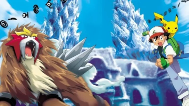 Pokémon 3, El hechizo de los Unown (2000), película de anime con Entei, fantasía psíquica y emociones profundas