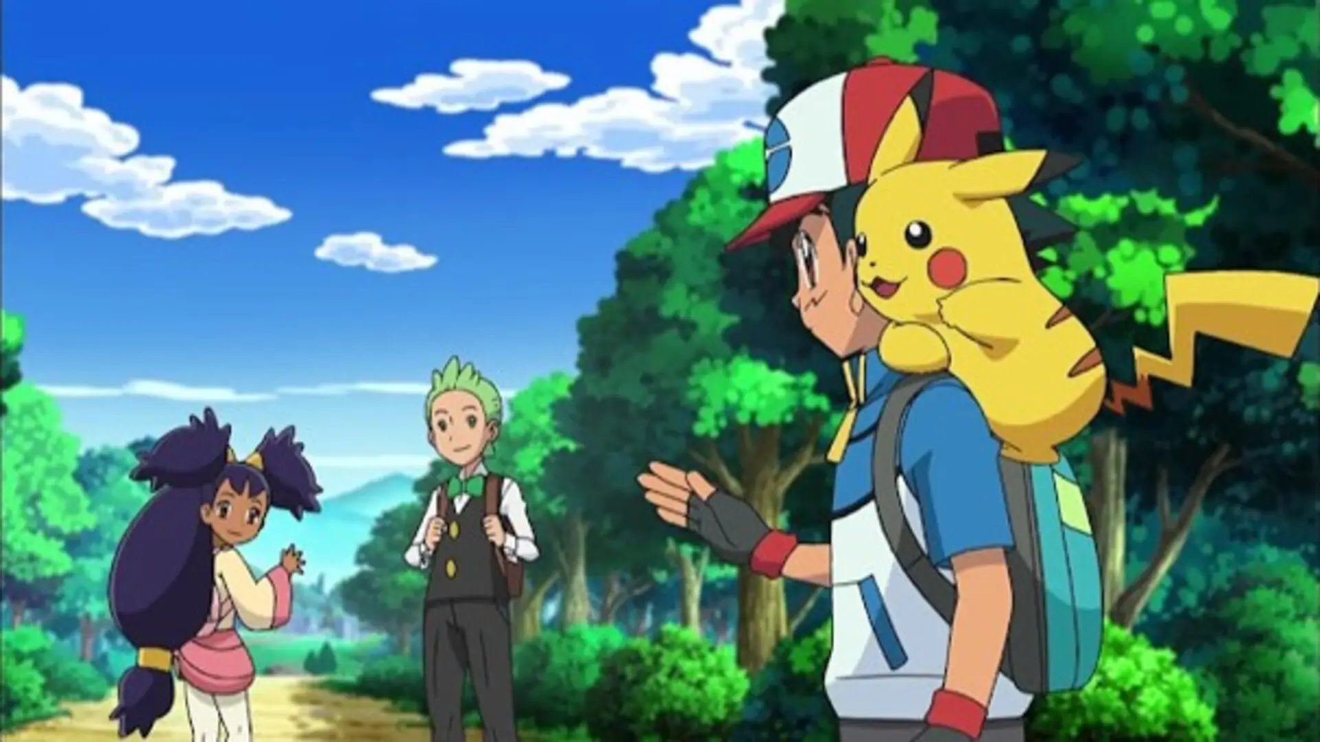 Escena nostálgica de Pokémon: Negro & Blanco (2010), serie de anime clásica con aventuras y evolución