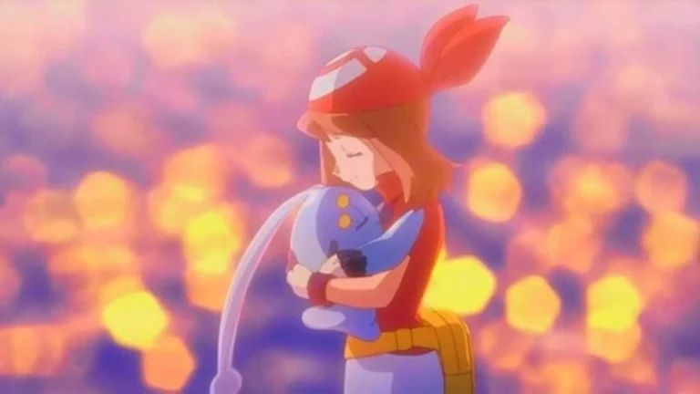 Escena nostálgica de Pokémon Ranger y el Templo del Mar (2006), película de anime infantil y aventura marina