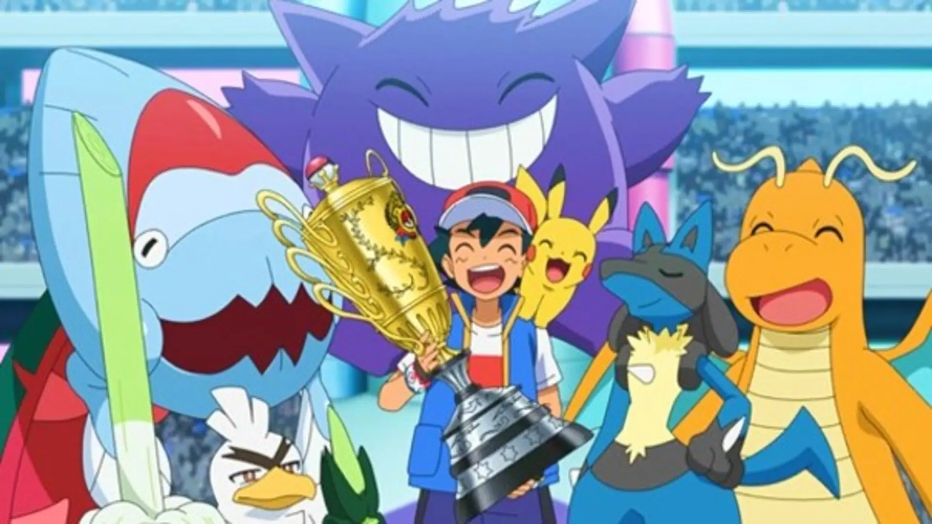 Escena emotiva de Pokémon, Viajes Definitivos (2023), anime retro que despide a Ash y Pikachu con legado y nostalgia