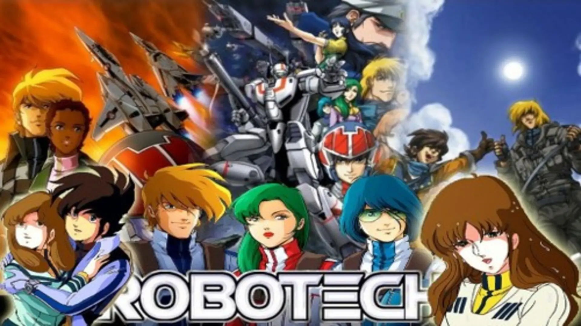 Imagen destacada de Robotech (1985), con sus icónicos mechas y personajes en acción, evocando la emoción y el legado de una serie inolvidable