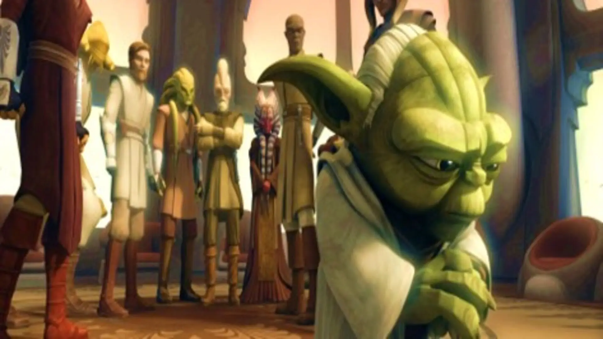 Star Wars: La guerra de los clones (2008), serie animada con Ahsoka, Anakin y batallas Jedi entre el Episodio II y III