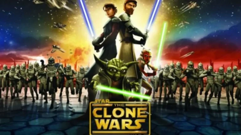 Star Wars: The Clone Wars (2008), película animada en 3D con Ahsoka, Anakin y batallas épicas en la galaxia dividida