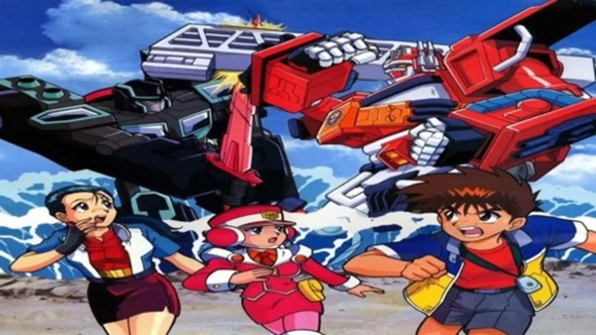 Imagen destacada de Transformers: Nueva Generación (2000), anime retro de robots y acción mecha