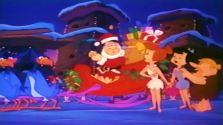Una Navidad de Los Picapiedra (1977), película animada navideña clásica con humor prehistórico