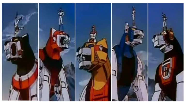 Imagen destacada de Voltron (1984), anime clásico mecha con robots león y batallas galácticas