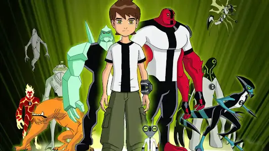 Ben 10 (2005), serie animada retro de acción y ciencia ficción con héroes alienígenas inolvidables