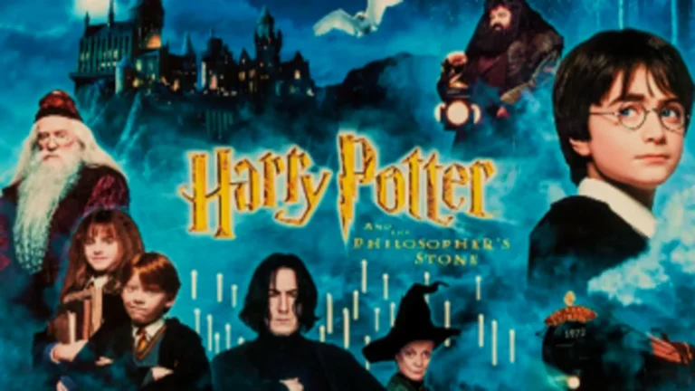 Harry Potter y la piedra filosofal (2001), película retro de fantasía mágica en Hogwarts