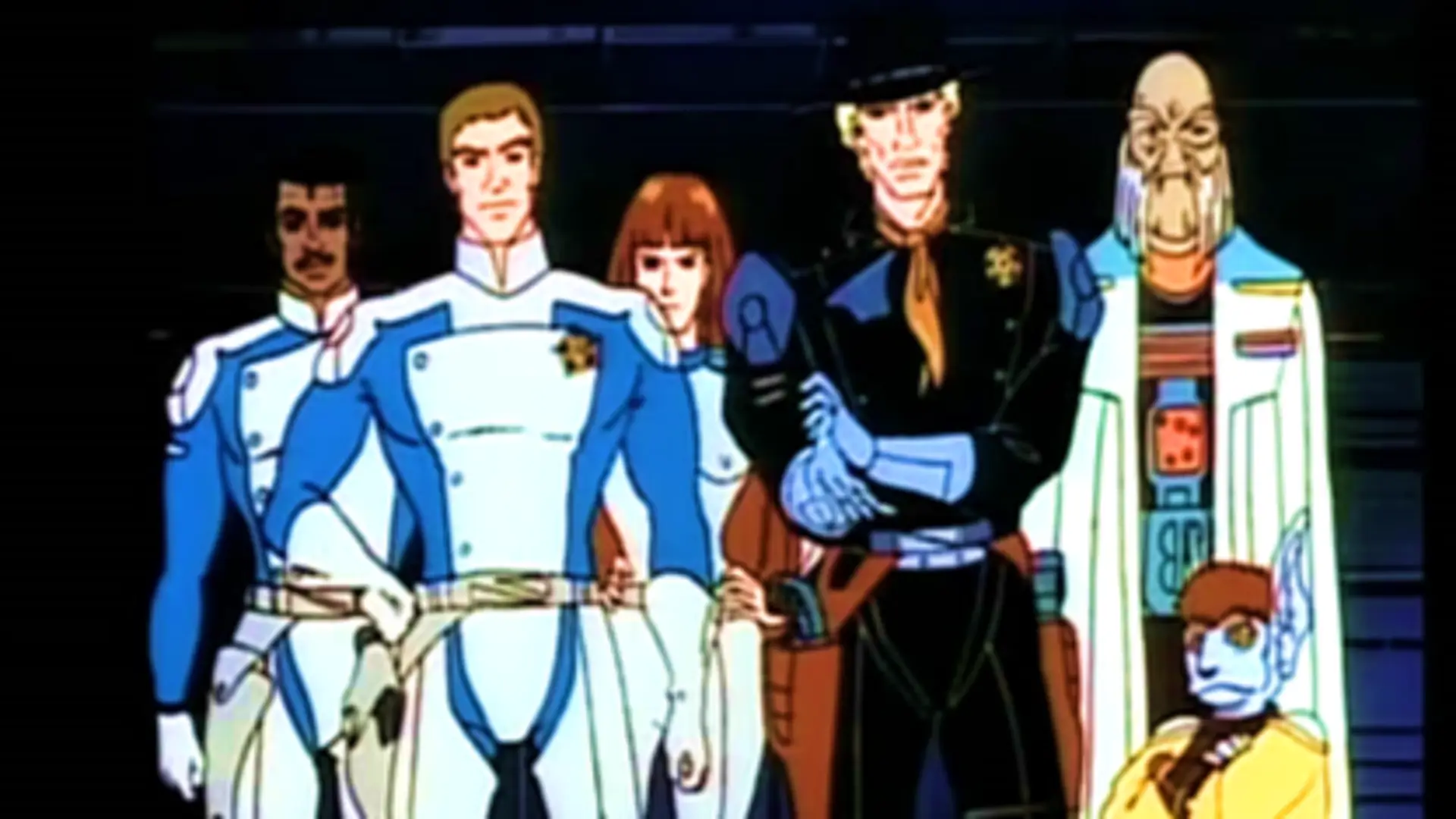 Las aventuras de la patrulla galáctica (1986), serie animada de ciencia ficción y western espacial con animación japonesa