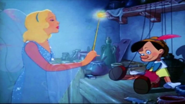 Pinocho (1940) es una película animada de Disney que celebra la honestidad, la valentía y el deseo de convertirse en alguien real