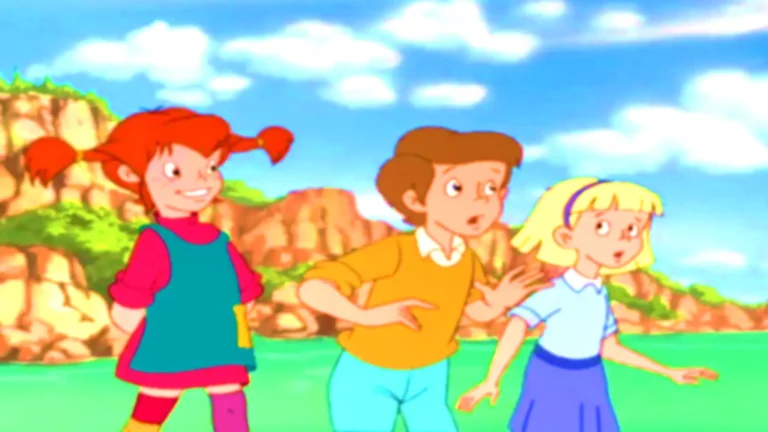 Pippi Longstocking en su serie animada retro de 1997, llena de aventuras y fantasía noventera