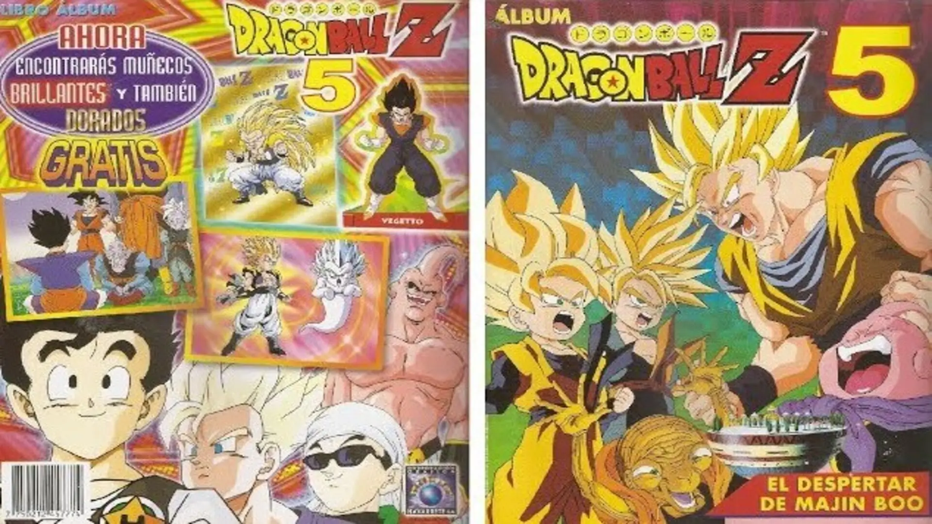 Álbum Dragon Ball Z5 (1999), colección retro mexicana de estampas de Majin Boo por Navarrete