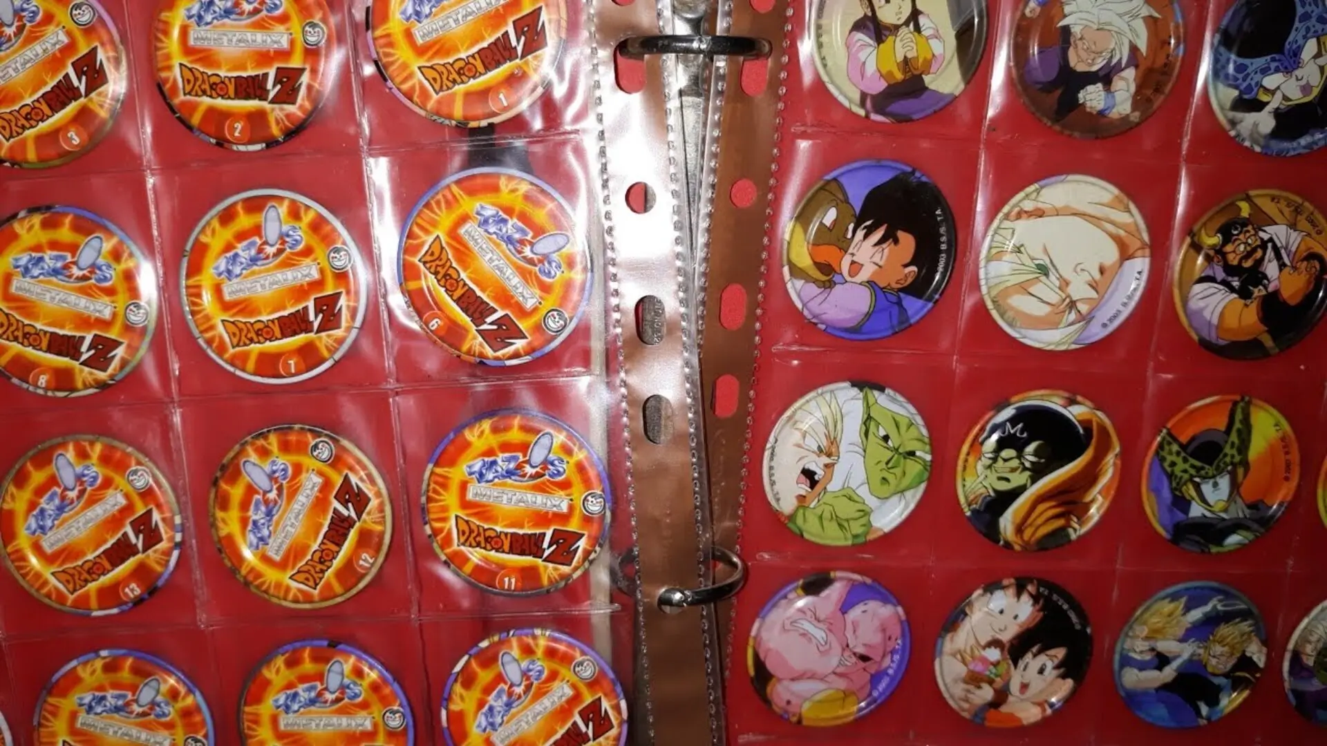 Anima2 Dragon Ball (2003), colección retro de 45 tazos lenticulares de Sabritas con personajes de Dragon Ball, Z y GT