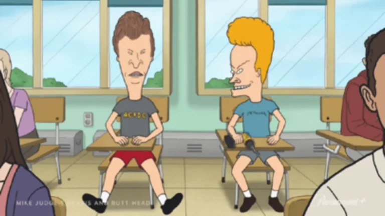 Beavis y Butt-Head en la serie animada de MTV (1997), con humor negro y estética noventera