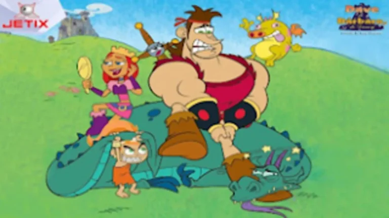 Dave, el Bárbaro (2004), serie animada medieval de Disney con humor absurdo y estética retro