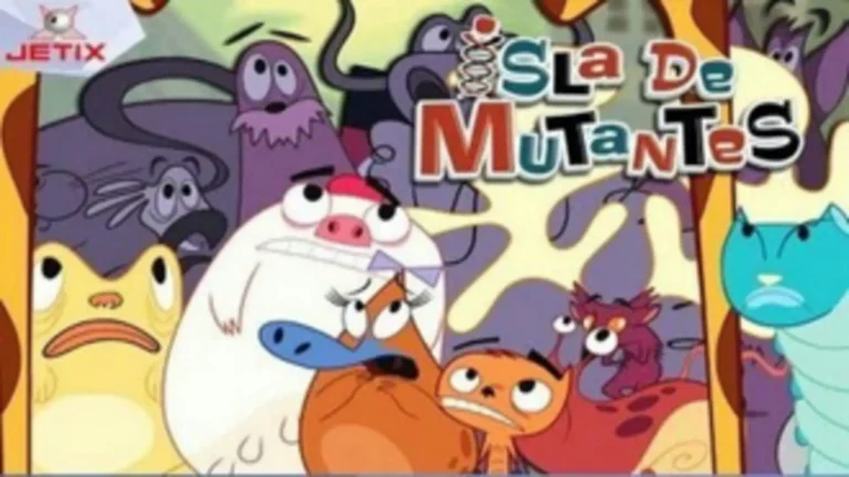 Isla de mutantes (2009), serie animada canadiense con humor absurdo y estética retro mutante