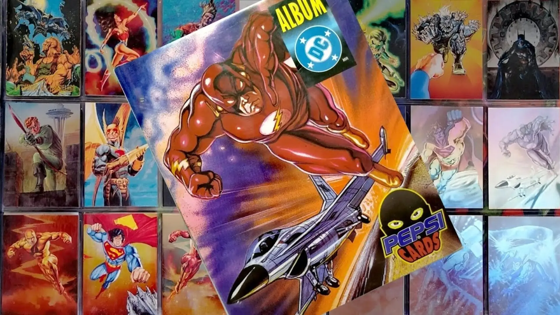 Pepsi Cards DC Comics (1996), colección retro mexicana de tarjetas ilustradas con superhéroes