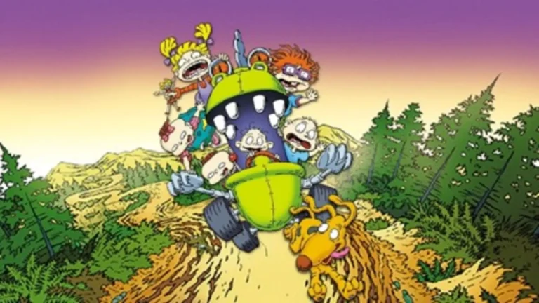 Escena retro de Rugrats: La película (1998), aventura animada con bebés perdidos y el debut de Dil Pickles