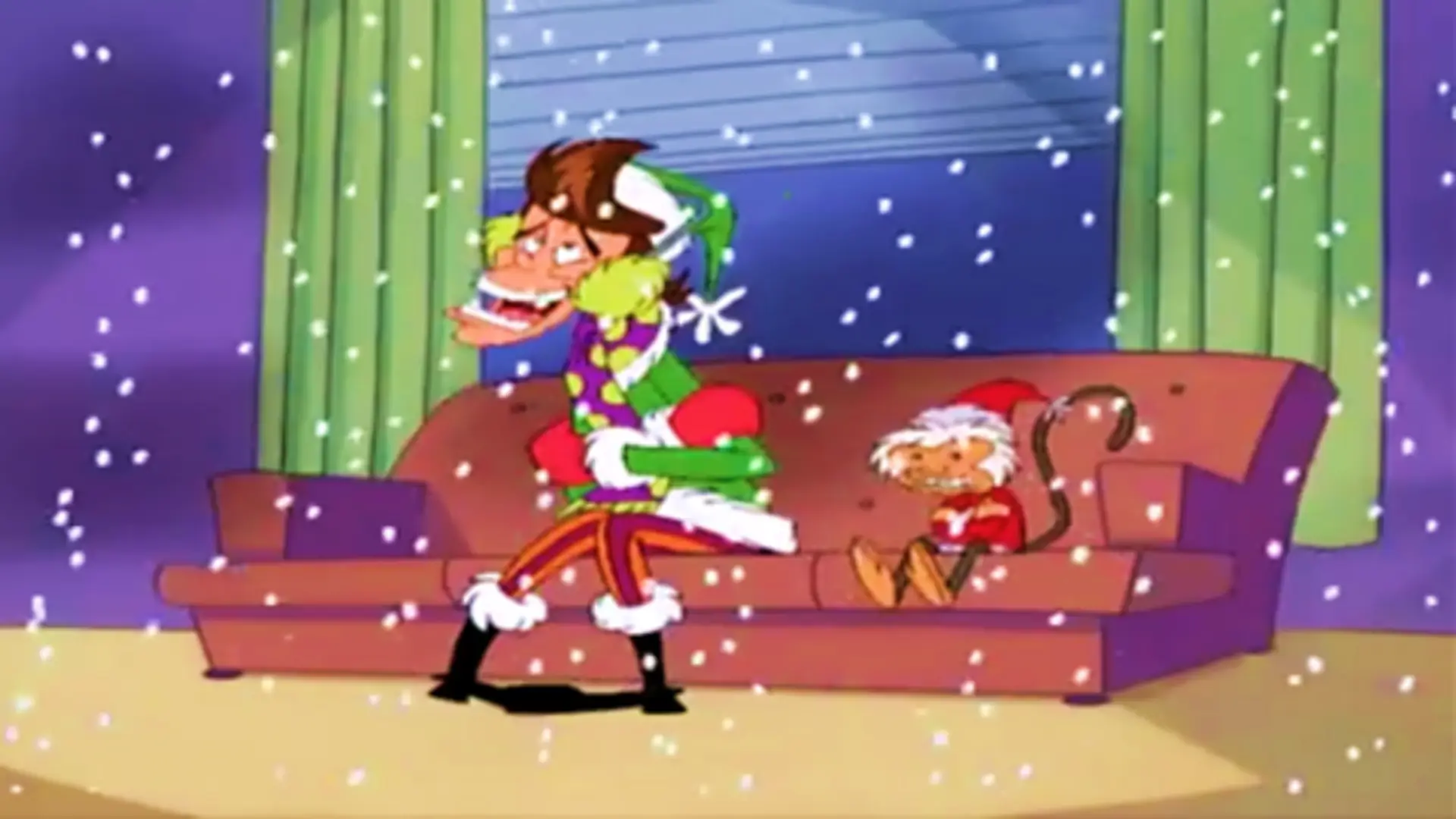 Ace Ventura en la serie animada de 1995, con animales, humor absurdo y estética noventera