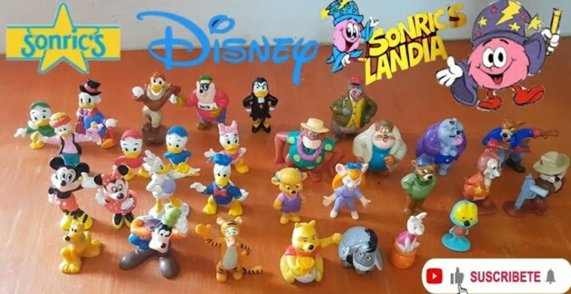 Figuras de Fantasmic Sonric’s Landia (1995), colección retro basada en películas animadas clásicas de Disney