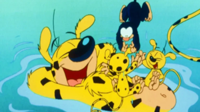 Marsupilami en la selva de Palombia, serie animada de 1992 y 2002 con humor selvático y estética franco-belga